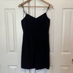 J. Crew Black Spaghetti Strap Dress